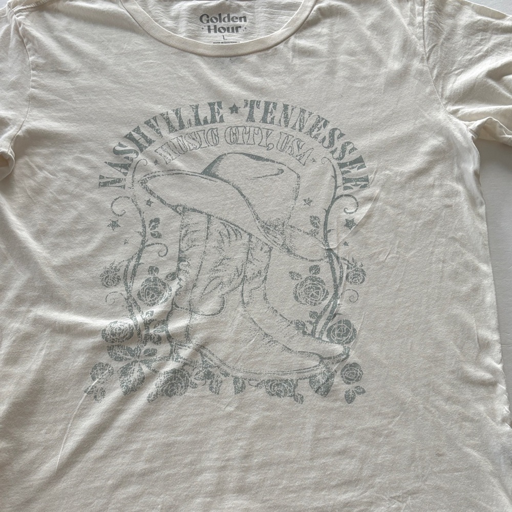 Cream Graphic Tee